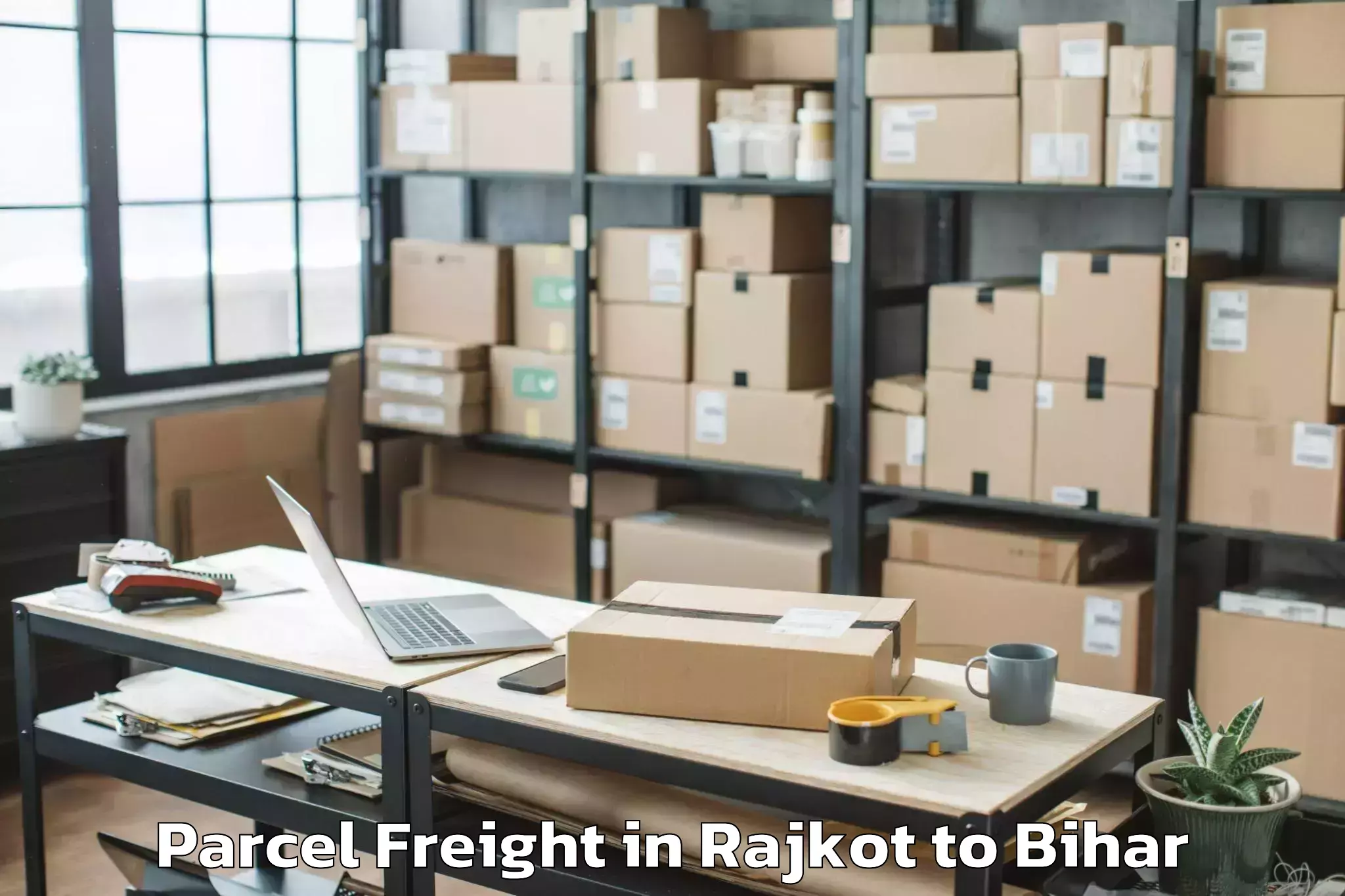 Hassle-Free Rajkot to Mirganj Parcel Freight